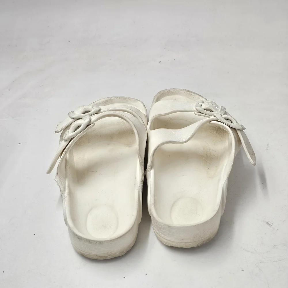 Birkenstock Arizona Essentials EVA White Kids US 3–3.5 Slide Sandals Lightweight